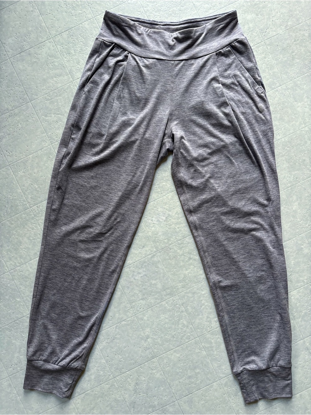 Free Country Women's Cloud Knit Pleated Joggers Medium Grey Size Small